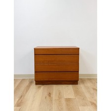 Mid-Century Modern 6-Drawer Double Dresser, Walnut Laminate with Boomerang Pulls — listing 2