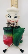 Ceramic Figural Vegetable Salt and Pepper Shaker Set (Lettuce & Celery/Napa Cabbage) — listing 2