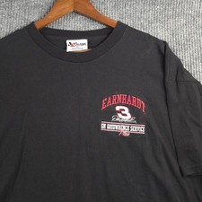 Vintage Dale Earnhardt Jr. #8 NASCAR All-Over Print T-Shirt, Chase Authentics, Size Large, Black — listing 5