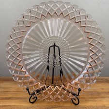 Anchor Hocking Pink Depression Glass "Waterford Waffle" 6-inch Berry Bowl — listing 4