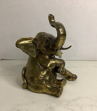Vintage Brass Miniature Animal Figurines (Elephant, Mouse, Duck Group) — listing 3