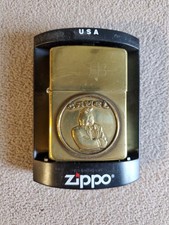 Zippo Joe Camel Tuxedo Medallion Brushed Brass Lighter — listing 4