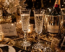 Lenox Crystal Champagne / Ice Bucket with Gold Rim and Optic Ribbed Body — listing 2