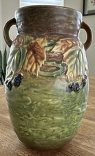 Roseville Pottery Blackberry Two-Handled Vase 575-8 — listing 4
