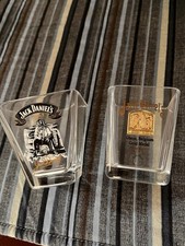 Jack Daniel's Whiskey Round Shot Glass, Clear with Black & Gold Logo, 2.75" Tall — listing 3