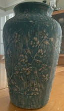 Red Wing Pottery Brushware Crane Vases, 8 inch (Pair) No visible mark — listing 6