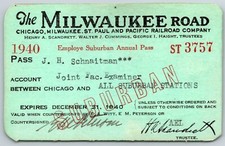 1906 Chicago, Milwaukee & St. Paul Railway Trip Pass Ticket No. 5810