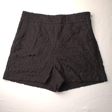 Express Burgundy Crochet Lace Trim Pull-On Shorts — listing 4