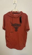 Under Armour Project Rock Black Hooded Sweatshirt Jacket, Men's Size M — listing 3