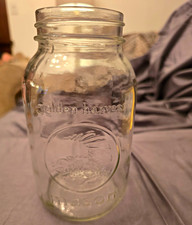 Golden Harvest Sunflower Embossed Quart Mason Jar, Clear Glass — listing 6