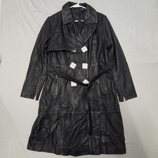 Bod & Christensen Women's Grey Lambskin Leather Snap-Front Jacket — listing 5