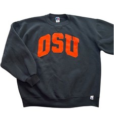 Oklahoma State University Cowboys Orange Graphic T-Shirt by Russell Athletic, Size L — listing 5