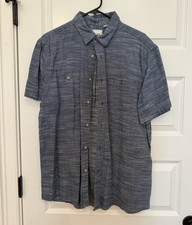 ROWM Men's Short-Sleeve Patterned Button-Up Shirt, Size Large — listing 6