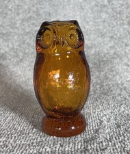 Amber Glass Figural Bud Vase / Figurine, Maker Unknown — listing 4