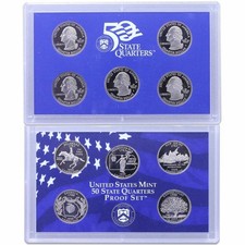 1999 US Mint 50 State Quarters Proof Set (5 Coins, Clad) with Box & COA — listing 6