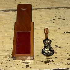 Miniature Handcrafted Guitar with Mother-of-Pearl Inlay Back — listing 6