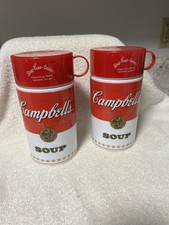 Vintage Campbell's Condensed Soup Thermos with Red Cup Lid — listing 6