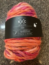 Chunky Super Bulky Hand-Spun Wool Roving Yarn Cake in Purple/Plum — listing 5