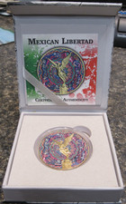 2024 Mexican Silver Libertad 1 oz - Winged Victory (Angel), Gilded/Colorized — listing 5