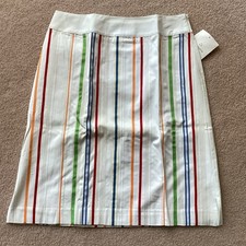 Liz Claiborne Striped Paperbag Waist Midi Skirt with Tie Belt — listing 4