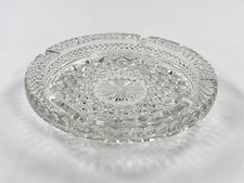 Anchor Hocking Wexford Pattern Pressed Glass Ashtray/Bowl 8" — listing 5
