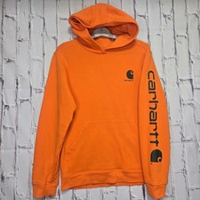 Carhartt Rain Defender Loose Fit Midweight Sleeve Logo Hooded Sweatshirt, Size 2XL — listing 2