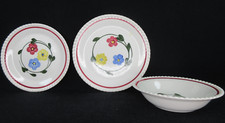 Blue Ridge Southern Potteries Hand-Painted Floral Salt and Pepper Shakers, Bud Vase Form