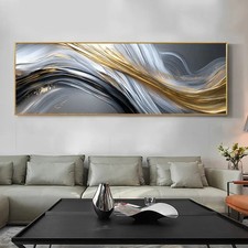 Large Contemporary Abstract Painting on Canvas with Swirling Colorful Circles — listing 2
