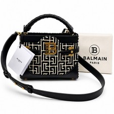 Balmain B-Buzz 22 Canvas & Leather Top-Handle Bag — listing 2