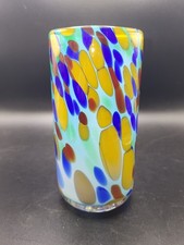 Mid-Century Murano-Style Multicolor Confetti Art Glass Freeform Bowl — listing 6
