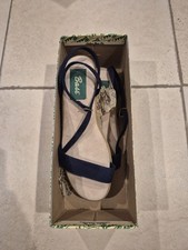 G.H. Bass & Co. Cognac & Silver Braided Thong Sandals, Women's Size 6M, listing 4