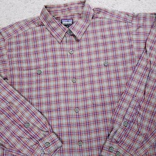 Purple Plaid/Check Pattern Garment with Chinese/Japanese Character Label — listing 2