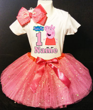 Peppa Pig "Best of Friends" Baby Girl Tutu Dress, Size 12M, Navy — listing 2