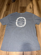 Hurley Boys' Chambray Blue Heather Logo T-Shirt, NWT