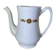 Enoch Wedgwood Gold Medallion Teapot with Golden Sunburst Pattern — listing 3