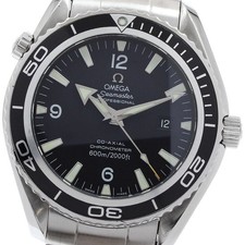 Omega Seamaster Planet Ocean Co-Axial Chronometer Chronograph Watch, Black Dial — listing 6