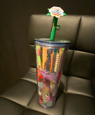 Starbucks 2023 Holiday Stainless Steel Tumbler 24 oz, Ornaments & Fireworks Design, listing 4