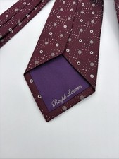 Vintage Ralph Lauren Silk Scarf with Purple Floral Paisley Print — listing 5