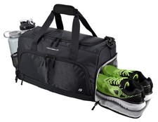 Two Black Nylon Duffel Bags with Embroidered Logo — listing 3