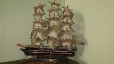 Cutty Sark Wooden Model Clipper Ship on Display Stand — listing 4