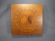 Handcrafted Wooden Marquetry Quilt-Pattern Hinged Keepsake Box — listing 5