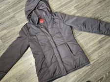 Esprit Women's Down Puffer Jacket with Faux Fur Trim Hood, Burgundy — listing 3