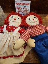 Vintage Raggedy Ann Style Cloth Rag Doll with Red Yarn Hair, Approx 20" — listing 5