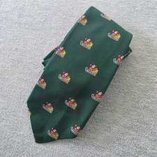 Brooks Brothers Christmas Silk Tie, Red with Santa, Candy Cane & Snowflake Motif — listing 3