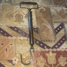 Antique Salter London Brass Beam Balance Shop Scale with Bell Weights, 24 in Tall — listing 4
