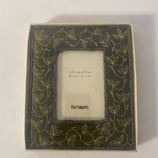Pier 1 Imports Black Metal Desktop Picture Frame, Mission/Prairie Style, 3.5" x 3.5" — listing 3