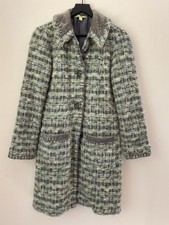 Multicolor Tweed Bouclé Jacket with Velvet Trim and Ruched Buttons, listing 2