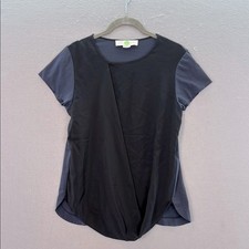Stella McCartney Black Silk Skirt with Sheer Chiffon Tiered Hem, Made in Italy — listing 6