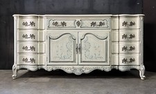 Karges Mahogany Chippendale-Style Sideboard Buffet with Silver Drawer — listing 4