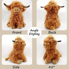 Plush Black and White Cow Stuffed Animal Toy — listing 4